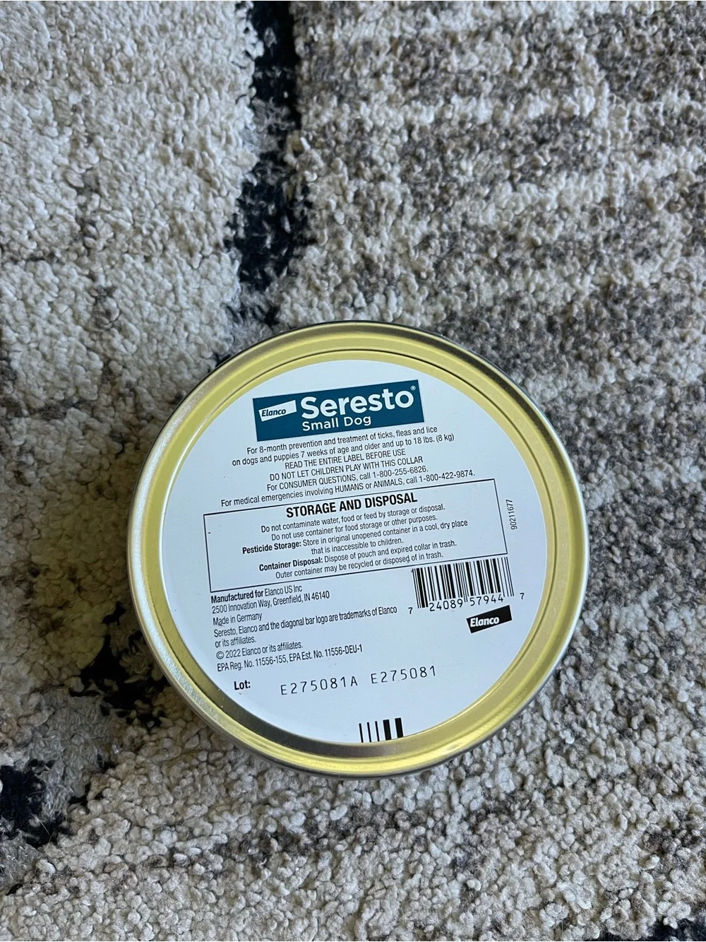 Seresto Small Dog Flea & Tick Collar 8 month protection